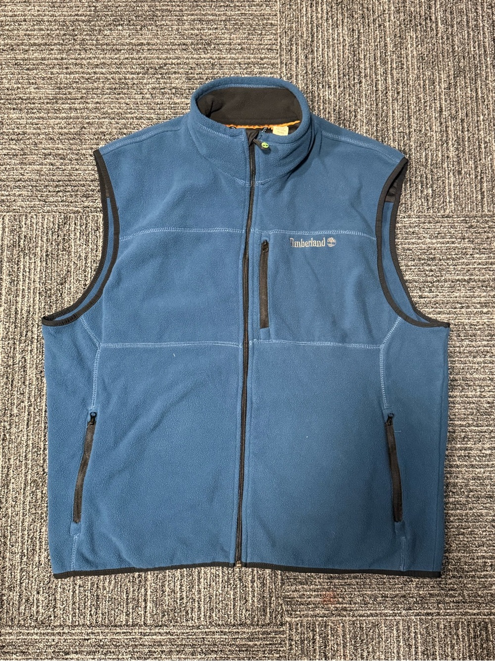 Timberland Men's Blue Fleece Zip Vest